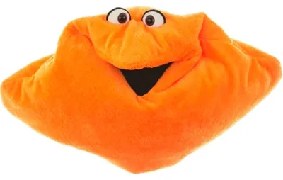 Obrázek produktu pro Living Puppets maňásek na ruku "Plyšový polštářek s přáním", oranžový