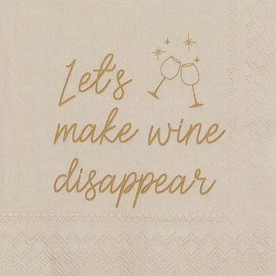 Produktbild von Räder Design Cocktailserviette LetŽs make wine disappear (20-teilig)