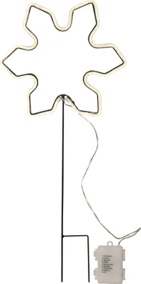 Produktbild von Outdoor Leuchte Neonsnowflake Schneeflocke Timer H 60cm