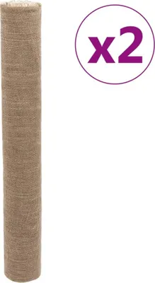 Produktbild von vidaXL Jute-Rollen 2 Stk. 1x50 m 100 % Jute 200 g/m²