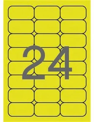 Image de étiquettes d'adresse agipa 64 x 33,9 mm jaune fluo