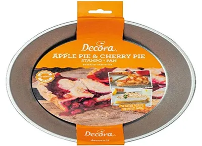 Imagen del producto de Decora 0075032, molde para tarta de manzana y cereza, 23 cm, color plateado