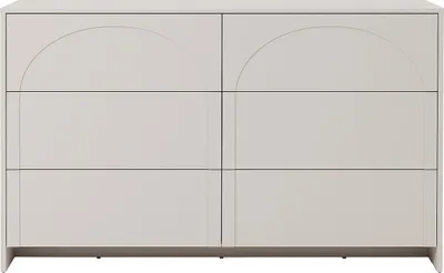 Produktbild von Kommode mit 6 Schubladen - MDF - Beige - NALYRA