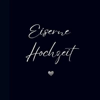 Produktbild von Gästebuch "Eiserne Hochzeit"- Premium Gästebuch Blanko