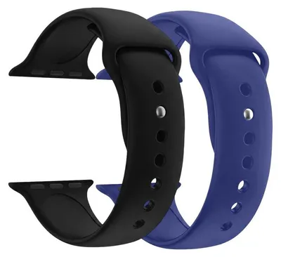 Immagine prodotto di BigBen Connected, confezione da 2 braccialetti per Apple Watch 38-40-41 m, blu