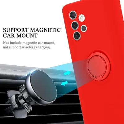 Produktbild von Cadorabo Hülle für Samsung Galaxy A32 5G Schutz Hülle in Rot Handyhülle TPU Etui Case Cover