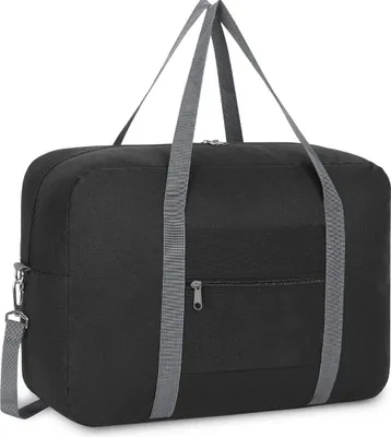 Produktbild von Kabinenkoffer-Tasche 45 x 32 x 16, faltbare Reisetasche, Untersitztasche, Koffer, Wochenendtasche unter dem Sitz, Herren und Damen, 25 l