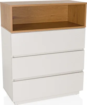 Produktbild von hjh LIVING Kommode mit 3 Schubladen MELMO K Sideboard Schrank 100.0 x 80.0 x 40.0 cm