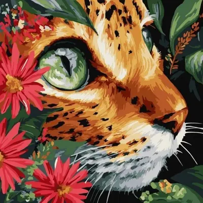 Obrázok produktu pre Maľovanie podľa čísel – Bezdenné oči 40 x 40 cm – Ideyka
