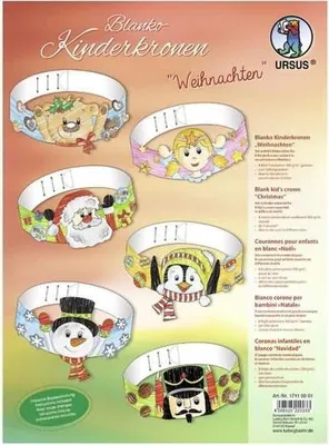 Produktbild von Kinderkronen 'Weihnachten' blanko
