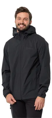 Produktbild von Jack Wolfskin Herren ELSBERG 2.5L JKT M Wetterschutzjacke, Black, S