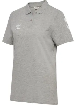 Produktbild von Hummel hmlGO 2.0 CHEVRON POLO WOMAN - GREY MELANGE, Größe:XXL