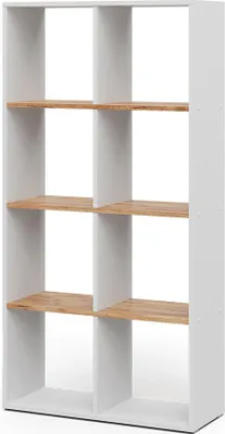 Produktbild von Raumteiler Vicco Scutum Weiß/Goldkraft Eiche 143 x 72 cm, Model 56309