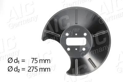 Produktbild von AIC Spritzblech Bremsscheibe für FORD Fiesta Mk5 Schrägheck (JH1, JD1, JH3, JD3) Hinten Rechts 57248 Ankerblech