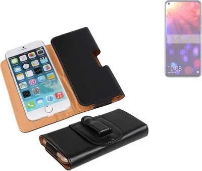 Produktbild von K-S-Trade Schützhülle Handyhülle kompatibel mit Huawei Honor View 20 Holster Gürtel Tasche Schutzhülle Handy-Tasche Smartphone Case Seitentasche