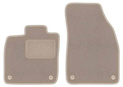 Immagine prodotto di Tappetini anteriori in moquette per Skoda Enyaq iV 2020- (SUV) – 2 pezzi, beige, su misura – Wielganizator LUX