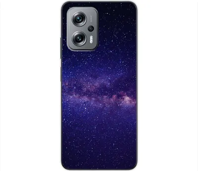 Produktbild von König Design Hülle kompatibel mit Xiaomi Redmi K50i Kunststoff Soft Handyhülle - Handy Case Sternenhimmel