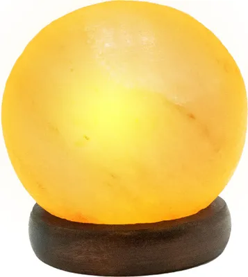 Produktbild von LED Tischleuchte, Salzkristall, Holz, H 10,2 cm