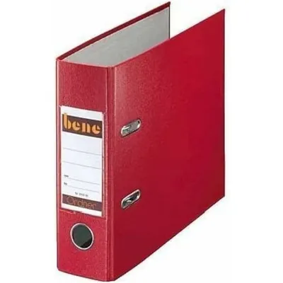 Image de classeur bene A5 rouge plastique 7,5 cm