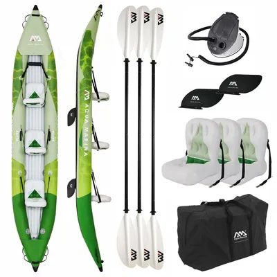 Image de Ensemble de kayak gonflable Aqua Marina BETTA 475 pour 3 personnes, canoë de 475 cm