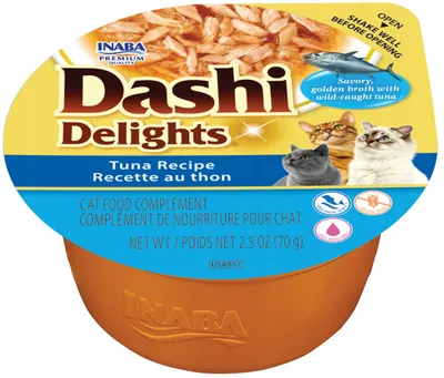 Produktbild von Inaba Cat Churu Katzensnack Dashi Delights Thunfisch 70 g