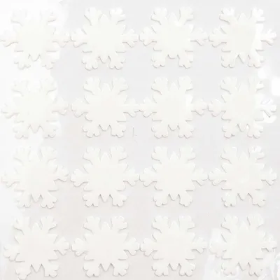 Produktbild von Gelsticker Schneeflocke Weiß 16 Sticker