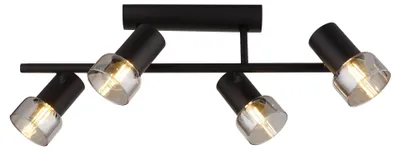 Zdjęcie produktu dla Spot HATICE czarny-dymiony 4xE14x15W metal wym:20x57,5x8cm IP20 Rabalux
