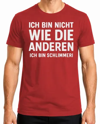 Immagine prodotto di Non come gli altri sono peggiore divertente umorismo regalo maglietta da uomo, rosso, XL