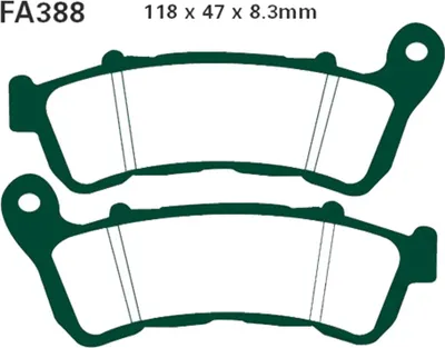 Zdjęcie produktu dla Klocki Hamulcowe Moto  Honda Cbr 600 (Abs) (11-13)/  Cbf 600 (Abs) (08-12)/  Cbf 1000 (Abs) (10-13)