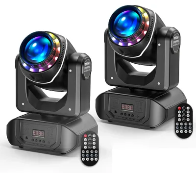 Zdjęcie produktu dla Światła ruchome LED – oświetlenie DJskie – oświetlenie sceniczne – zestaw 2 sztuk – 108W LED RGBW – DMX512