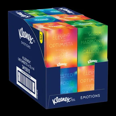 Obrázok produktu pre Kleenex kozmetické vreckovky 3-vrstvové kocky Collection 12 x 48 ks.