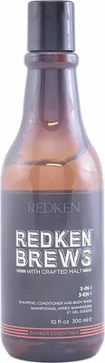Produktbild von Shampoo, Conditioner und Duschgel Redken Brews 884486336859 300 ml