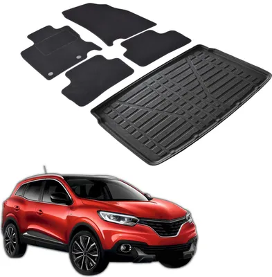 Obrázek produktu pro Sada Velurových Koberců a Vaničky do Kufru pro Renault Kadjar  2015-