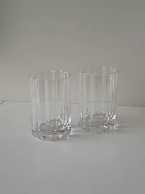 Produktbild von Mevaz - Trinkgläser - Luno - gerippt - klar - Set von 2 x 200 ml