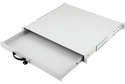Produktbild von Equip Rack-Schublade - verriegelbar - Hellgrau, RAL 7035