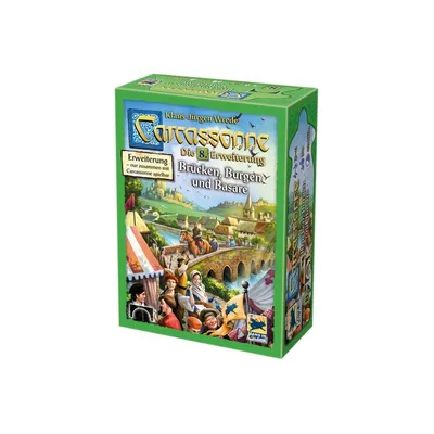 Produktbild von Carcassonne 8 Erweiterung Brücken, Burgen, Basare