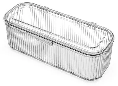 Zdjęcie produktu dla Pojemnik na pędzle do makijażu akrylowy przezroczysty organizer kosmetyki