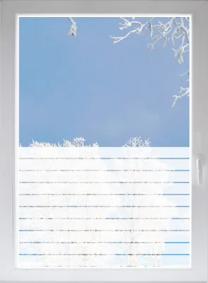 Produktbild von INDIGOS UG Fensterfolie Glasdekorfolie Sichtschutzfolie Streifen satiniert blickdicht ORACAL® - 600mm Breite x 500mm Höhe