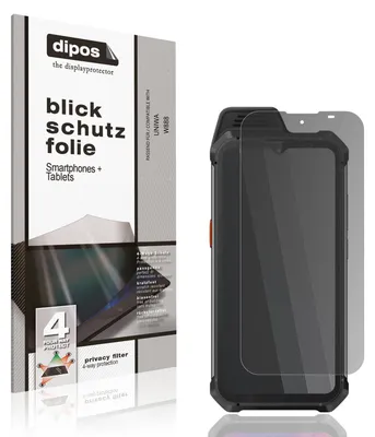 Produktbild von Blickschutzfolie für UNIWA W888 matt Schutzfolie Folie Display Schutz dipos