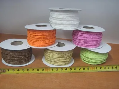 Image de ficelle / ruban en papier, 6 pièces, 30 m  3619