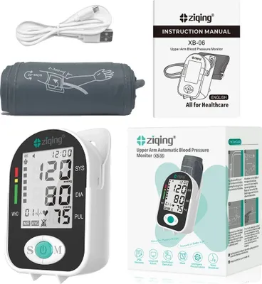 Obrázek produktu pro Měřič krevního tlaku, přenosný design, digitální LCD displej, XB06-ARM