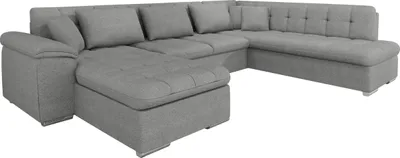 Produktbild von MIRJAN24 Ecksofa Niko Bis, Bettkasten und Schlaffunktion, Sofa vom Hersteller, Wohnlandschaft, Polstergarnitur (Farbe: Rico 12, Seite: Links)