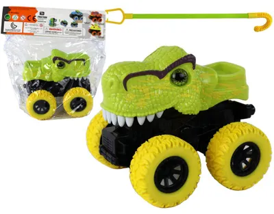 Obrázek produktu pro Terénní tlačkař Tyranozaur zelený pro děti