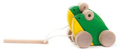 Produktbild von Bajo Holzspielzeug Double Frogs - bunte Froschspielset