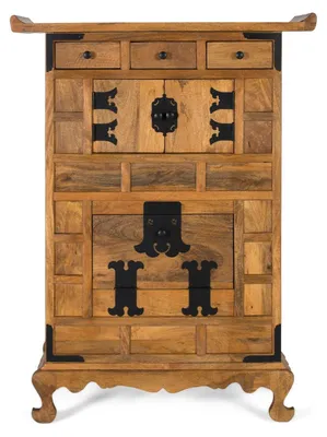 Image de Buffet en bois de manguier de Corinthe, 123 cm x 91 cm x 40 cm, Giner y Colomer