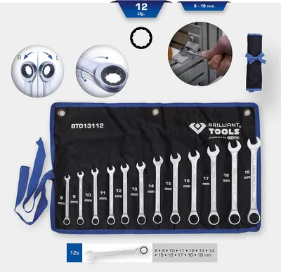 Produktbild von Brilliant Tools BT013112 Ratschenringschlüssel-Satz