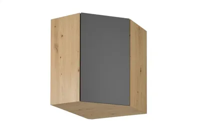 Produktbild von Eckhängeschrank 60 cm Küchenschrank Küchemöbel, Langen G60N Grau/Matt