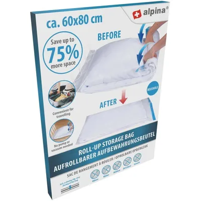 Produktbild von No brand Aufbewahrungstasche rollbar 60x80cm | 12 Stück