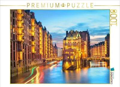 Produktbild von CALVENDO Puzzle Speicherstadt in Hamburg | 1000 Teile Lege-Größe 64x48cm Foto-Puzzle für glückliche Stunden