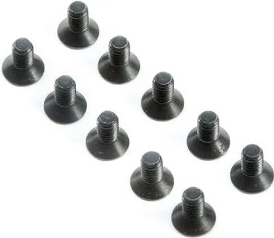 Produktbild von Losi Flat Head Screws, M4x8mm (10)